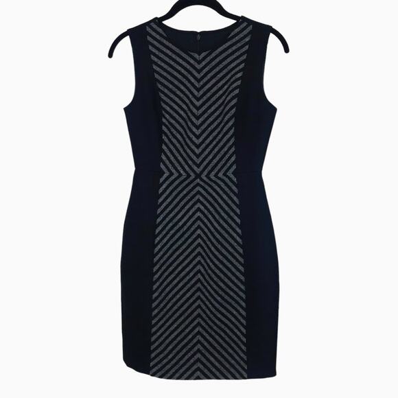 J.Crew Sleeveless Chevron Tweed Wool Pencil Sheath Dress, Size 00P (MSRP $168) - Picture 5 of 6